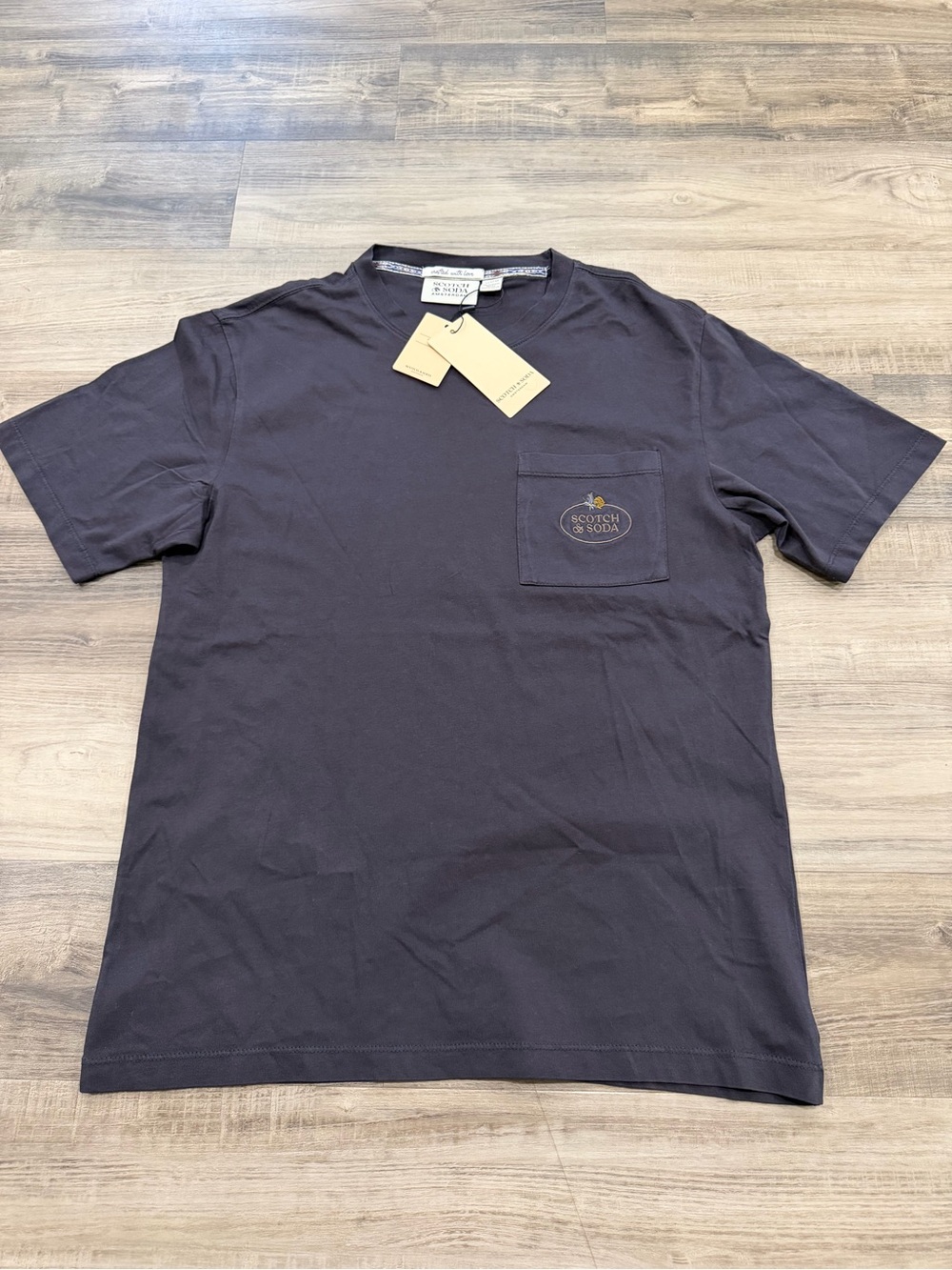 Scotch & Soda Amsterdam Garment Dyed Pocket Tee NWT